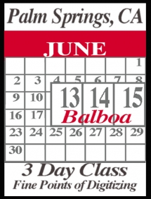 Balboa Digitizing Training June 2013