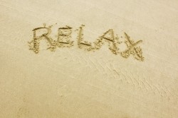 Relax on beach