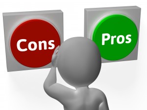 Cons Pros Buttons Show Decisions Or Debate