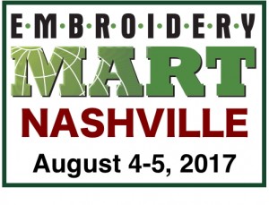 Embroidery Mart Aug. 4-5, 2017